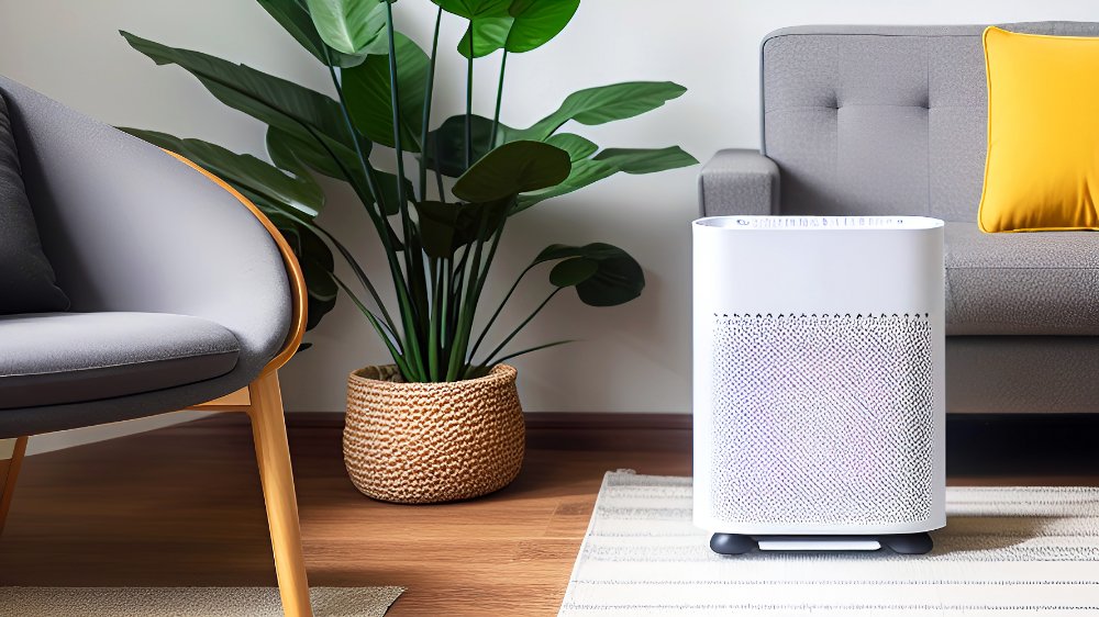 air purifier in living room