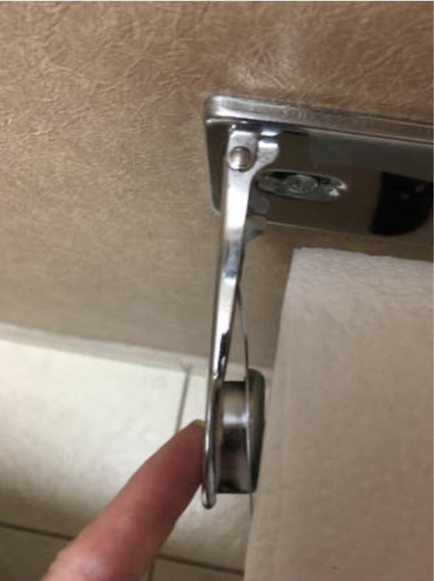 Changing TP Rolls on Chrome Spring Holders